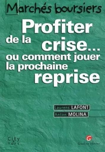 PROFITER DE LA CRISE ... OU COMMENT JOUER LA PROCHAINE REPRISE - MOLINA A. LAFONT L. - GUALINO