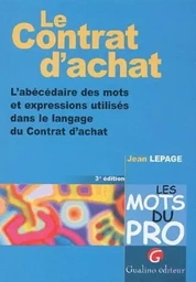 le contrat d'achat - 3ème édition