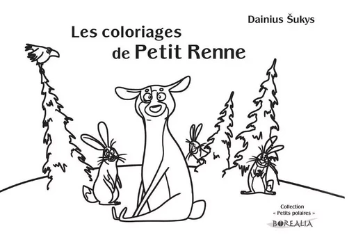 Coloriage petit renne - Dainius SUKYS - BOREALIA