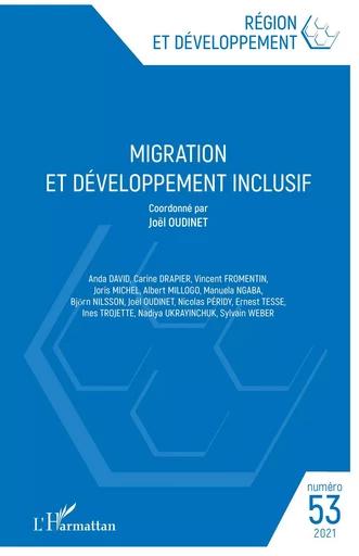 Migration et développement inclusif -  - Editions L'Harmattan