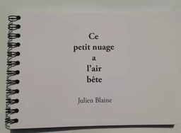 Ce petit nuage à l'air bête