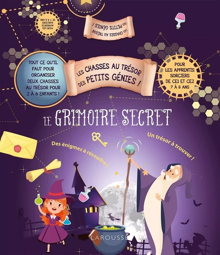 Les chasses au trésor des petits génies - Le grimoire secret -  Collectif - LAROUSSE