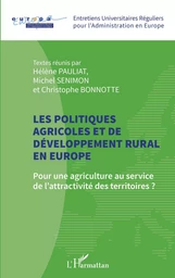 Les politiques agricoles et de développement rural en Europe