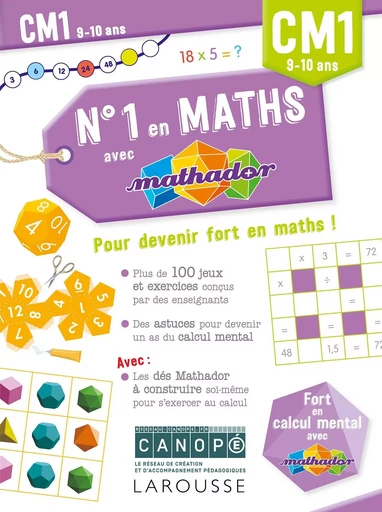 Numéro 1 en maths avec Mathador CM1 -  Canopé, Eric Trouillot - LAROUSSE