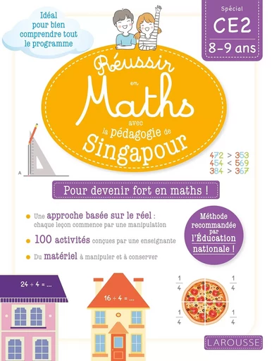 Réussir en maths avec Singapour CE2 - Delphine Urvoy - LAROUSSE