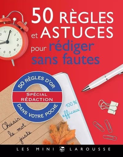 50 règles d'or pour rédiger sans fautes - André Vulin - LAROUSSE