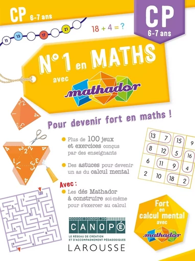 Numéro 1 en maths avec Mathador CP -  Canopé, Eric Trouillot - LAROUSSE