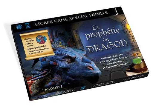 ESCAPE GAME spécial famille La prophétie du dragon - Sandra Lebrun, Loïc Audrain - LAROUSSE