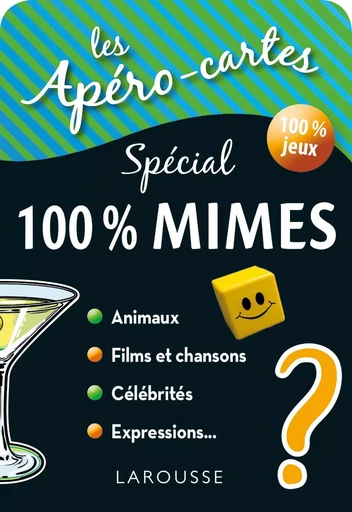 Apéro-cartes 100% mimes et devinettes -  ANONYME - LAROUSSE