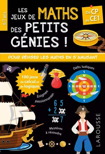 Les JEUX de MATHS et LOGIQUE des petits génies CP - Mathieu Quénée - LAROUSSE