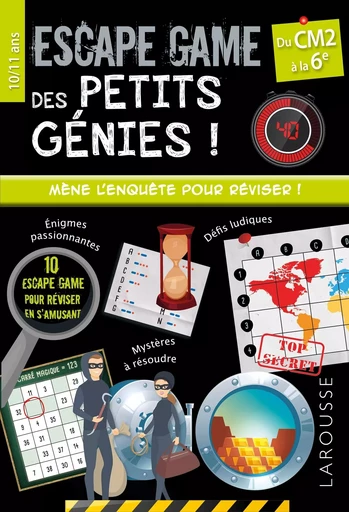 Escape games des petits génies CM2 - Mallory Monhard - LAROUSSE