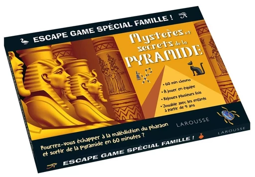 Escape game spécial famille - mystères des pyramides - Sandra Lebrun - LAROUSSE