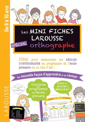 Mini Fiches d'orthographe -  Collectif - LAROUSSE