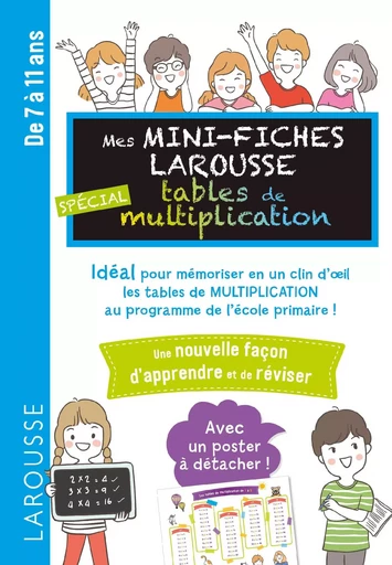 Mini fiches tables de multiplication -  Collectif - LAROUSSE