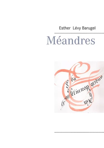 Méandres - Esther Levy Barugel - BOOKS ON DEMAND