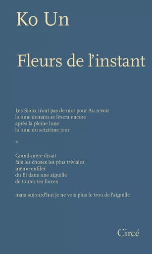 FLEURS DE L'INSTANT - Un Ko - CIRCE