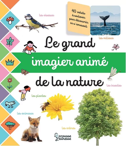 Le grand imagier photos animé de la nature -  - LAROUSSE