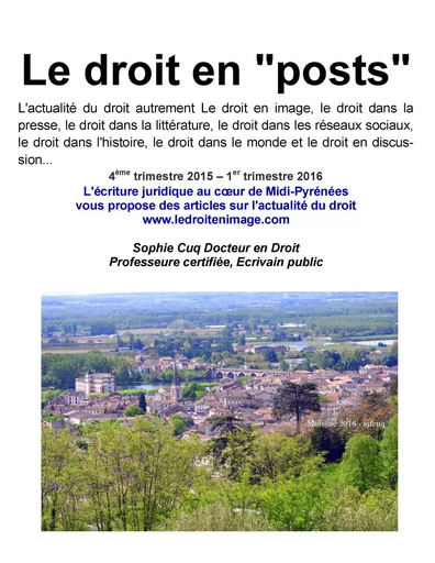 Le droit en posts - Sophie Cuq - BOOKS ON DEMAND