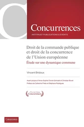 DROIT DE LA COMMANDE PUBLIQUE ET DROIT DE LA CONCURRENCE DE L’UNION EUROPÉENNE