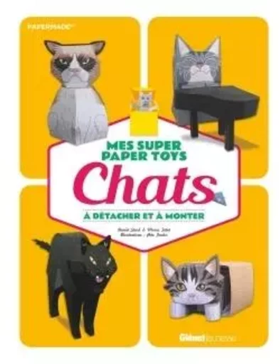 Mes super Paper Toys Chats - Daniel Stark, Maria Tabet - GLENAT JEUNESSE