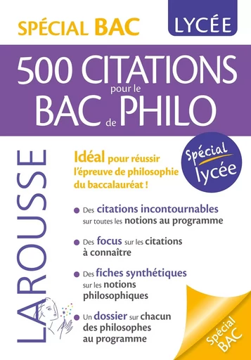 Citations incontournables de philosophie -  Collectif - LAROUSSE