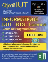 DUT Informatique - EXCEL 2016 (Tome 14)