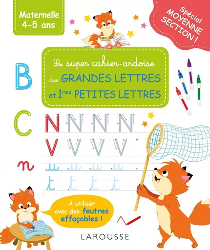 Mon super cahier ardoise MS -grandes lettres - premières petites lettres -  Collectif - LAROUSSE