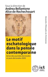 Le motif eschatologique dans la  pensée contemporaine