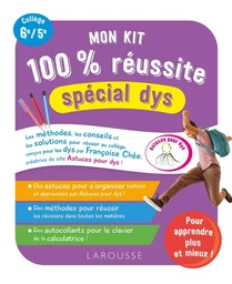 Mon kit 100 % réussite spécial dys au collège (+ autocollants)