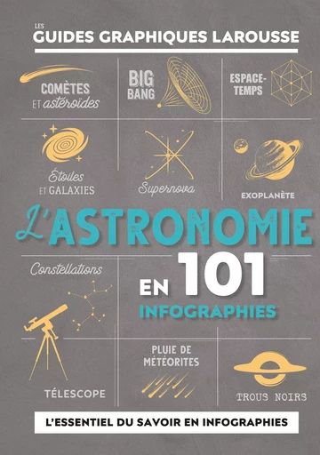 L'Astronomie en 101 infographies - Jacqueline Mitton,  A. Beall,  P. Eales, Anton Vamplew - LAROUSSE