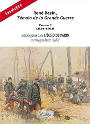 René Bazin, Témoin de la Grande Guerre