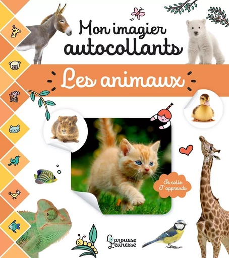 Mon imagier autocollants - Les animaux -  Collectif - LAROUSSE