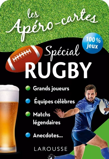 Apéro-cartes spécial rugby -  Collectif - LAROUSSE