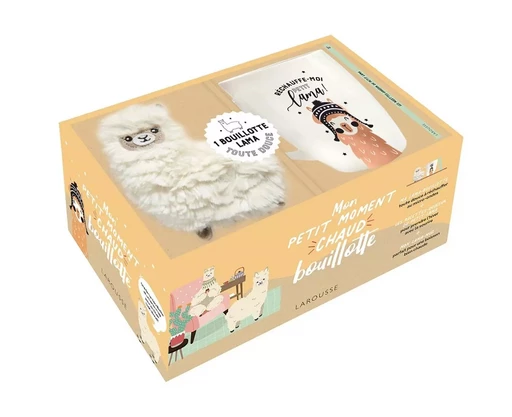 Coffret  Mon petit moment chaud bouillotte Lama -  - LAROUSSE