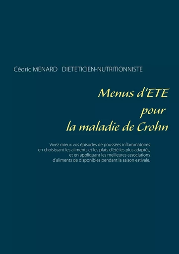 Menus d'été pour la maladie de Crohn - Cédric Menard - BOOKS ON DEMAND