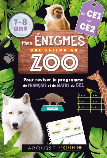 Mes énigmes  Une SAISON AU ZOO CE1 -  Collectif - LAROUSSE