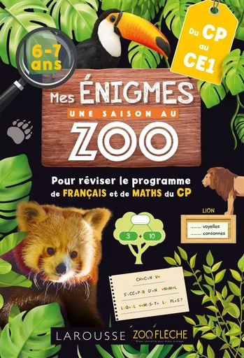 Mes énigmes Une SAISON AU ZOO CP -  Collectif - LAROUSSE