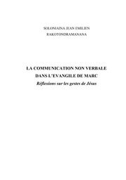 La communication non verbale dans l'Évangile de Marc