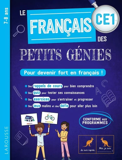 Le FRANCAIS des PETITS GENIES : Tout le CE1 -  Collectif - LAROUSSE