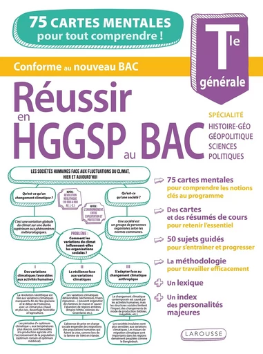 Réussir l'HGGSP au Bac en cartes mentales -  Collectif - LAROUSSE