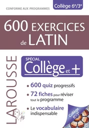 600 exercices de latin, spécial collège