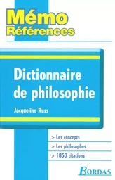 Mémo Références - Dictionnaire de Philosophie