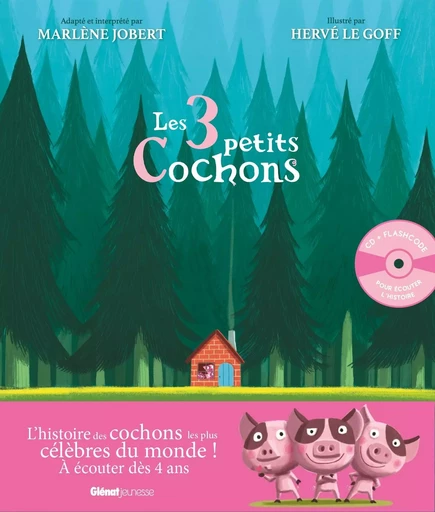 Les trois petits cochons - Marlène Jobert - Marlène Jobert - GLENAT JEUNESSE