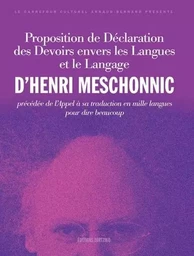 Proposition de déclaration des devoirs envers les langues et le langage