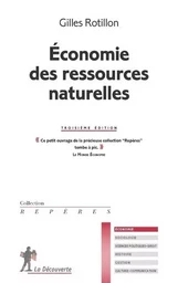 Economie des ressources naturelles (3ème édition)