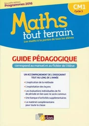 Maths tout terrain CM1 2017 Livre du maître - Manuel et fichier de l'élève