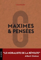 Maximes et pensées