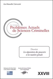 LES NOUVEAUX PROBLEMES ACTUELS DE SCIENCES CRIMINELLES VOL XXVIII