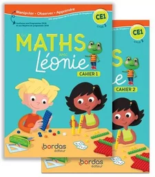 Les Maths avec Léonie CE1 2020 Cahiers de l'élève 1 et 2 sous film