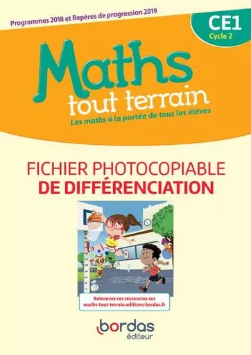 Maths tout terrain CE1 2020 Fichier photocopiable de différenciation -  - Bordas